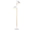 Торшер HIPER 2хЕ27х60Вт WHITE/BROWN H089-2 1