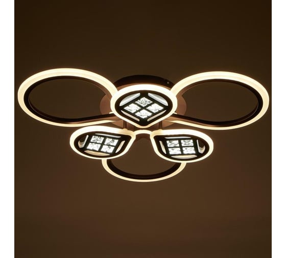 Люстра BayerLux с ПДУ 1161/6CF LED 114Вт 3000-6000К диммер кофе 65х45х10 см 5250774