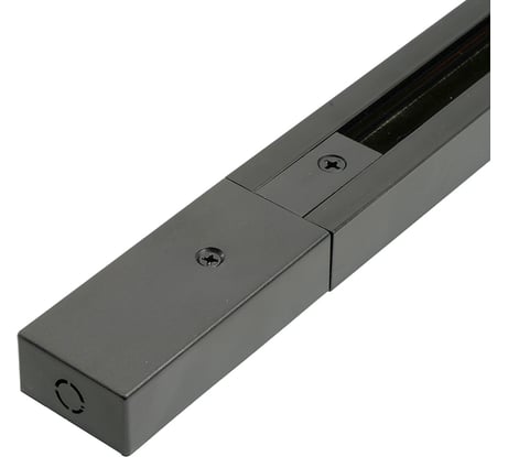 Шинопровод для трековых светильников FERON черный, 1м, в наборе токоввод, заглушка, крепление 51890