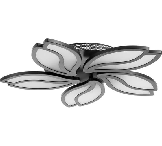 Люстра BayerLux с ПДУ 10037/5BK LED 130Вт 3000-6000К диммер черный 62х62 см 5177782