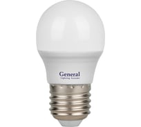 Светодиодная лампа General Lighting Systems General G45 шар 20Вт 1270Лм 6500К Е27 170-260В 4шт 662357