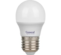 Светодиодная лампа General Lighting Systems GLDEN-G45F-20-230-E27-4500 G45 шар 20Вт 1250Лм 4500К Е27 170-260В 4шт 662356