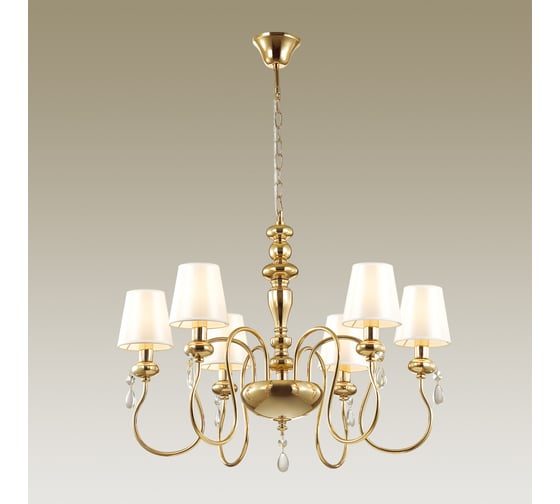 Люстра ODEON LIGHT ткань E14 6*40W MEKI 4723/6