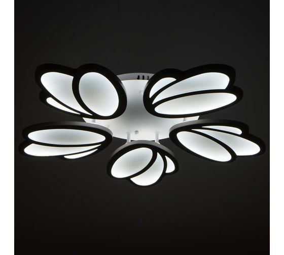 Люстра BayerLux с ПДУ 59133/5WT LED 70+70Вт 3 режима диммер белый 67х67х14 см 5109322