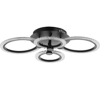 Люстра BayerLux с ПДУ 59119/4BK LED 80Вт 3000-6000К диммер черный 60х40х10 см 5109287