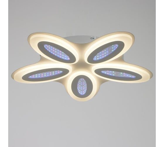 Люстра BayerLux с ПДУ 69668/5WT LED 85Вт диммер 3000-6000K белый 49х49 см 5130690
