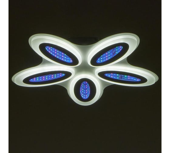 Люстра BayerLux с ПДУ 69668/5WT LED 85Вт диммер 3000-6000K белый 49х49 см 5130690