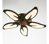Люстра BayerLux с ПДУ 59128/5BK LED 70+70Вт 3 режима диммер черный 67х67х14 см 5109323