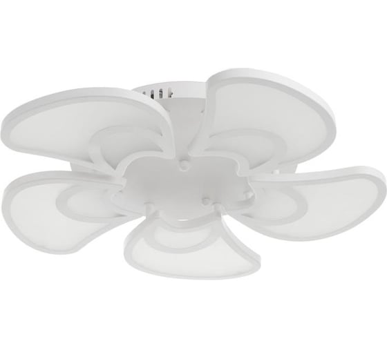 Люстра BayerLux с ПДУ 59135/5WT LED 75+75Вт 3 режима диммер белый 60х60х14 см 5109314