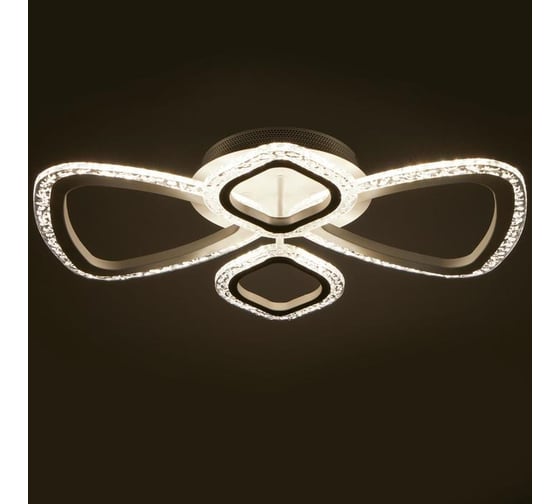 Люстра BayerLux с ПДУ 71101/4WT LED 80Вт 3000-6000К диммер белый 56х46х7 см 5108280