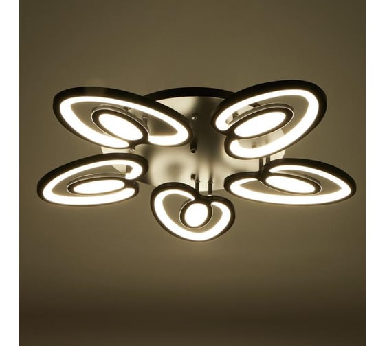 Люстра BayerLux 1094/5BK LED 80Вт 3000-6000K диммер черный 55х55 см 5310730