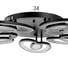Люстра BayerLux 1094/5BK LED 80Вт 3000-6000K диммер черный 55х55 см 5310730 9