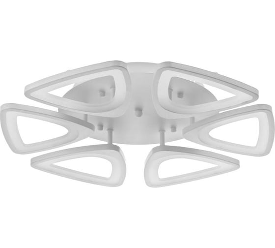 Люстра BayerLux с ПДУ 59122/6WT LED 110Вт 3 режима диммер белый 40х40х14 см 5109318 1