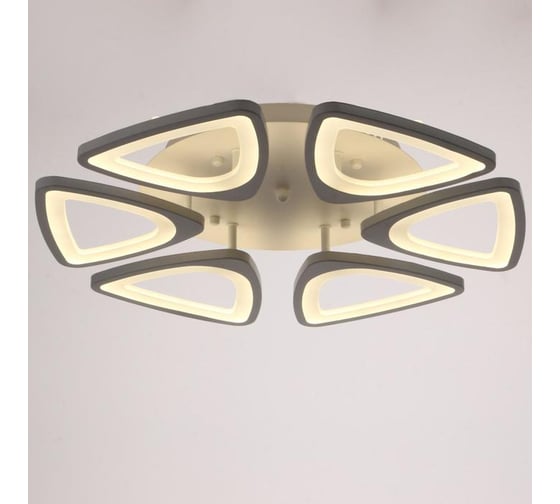Люстра BayerLux с ПДУ 59122/6WT LED 110Вт 3 режима диммер белый 40х40х14 см 5109318