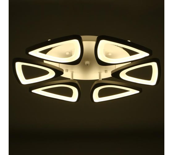 Люстра BayerLux с ПДУ 59122/6WT LED 110Вт 3 режима диммер белый 40х40х14 см 5109318