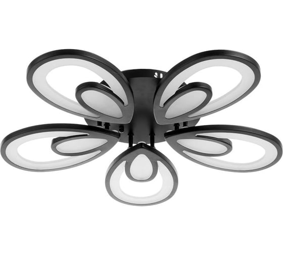 Люстра BayerLux с ПДУ 59125/5BK LED 90+90Вт 3 режима диммер черный 65х65х14 см 5109319 1