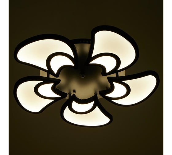 Люстра BayerLux с ПДУ 59135/5BK LED 75+75Вт 3 режима диммер черный 60х60х14 см 5109313