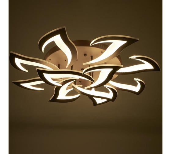 Люстра BayerLux с ПДУ 661334/19 LED 192Вт диммер 3 режима 3000-6000К кофе 87x87x13,5 см 4679492