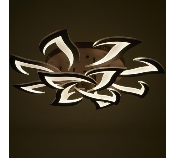 Люстра BayerLux с ПДУ 661334/19 LED 192Вт диммер 3 режима 3000-6000К кофе 87x87x13,5 см 4679492