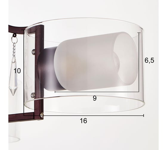 Люстра BayerLux 669605/5 Е14 40Вт кофе 60х60х39 см 4612407