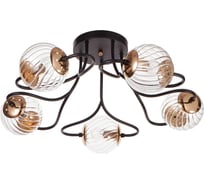 Люстра BayerLux 662418/5 40Вт, E14 черный-золото 66х66х28 см 4625891