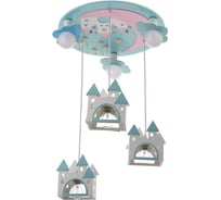 Люстра BayerLux 86202/6, E27 40Вт 7хLED подсветка синий-розовый-белый 49х49х18-98 см 4996042