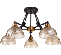 Люстра BayerLux 662485/5, E27 40Вт черный-бронза 64х64х34 см 4625942