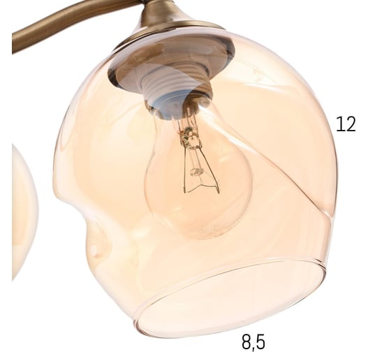 Люстра BayerLux 73185/5, E27 40Вт бронза 60х60х33,5 см 4901250