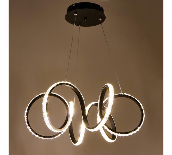 Люстра BayerLux 59916/1 LED 72Вт 4000К черный 50х50х20-102 см 4908747