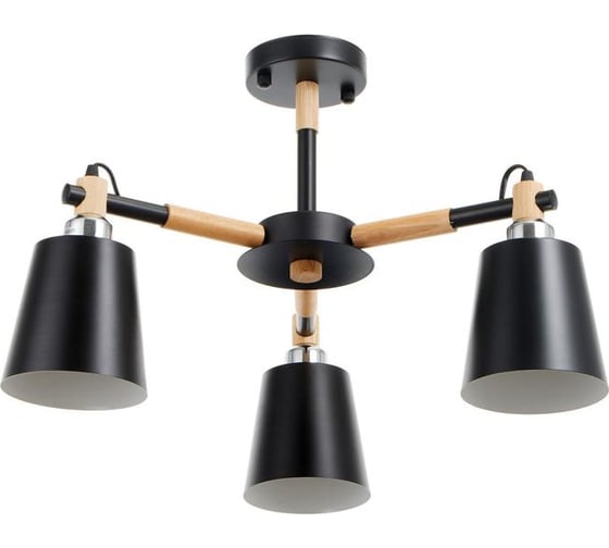 Люстра BayerLux 1047/3BK, E27 60Вт черный 52х52х50 см 5202310