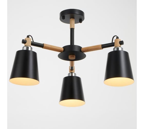 Люстра BayerLux 1047/3BK, E27 60Вт черный 52х52х50 см 5202310