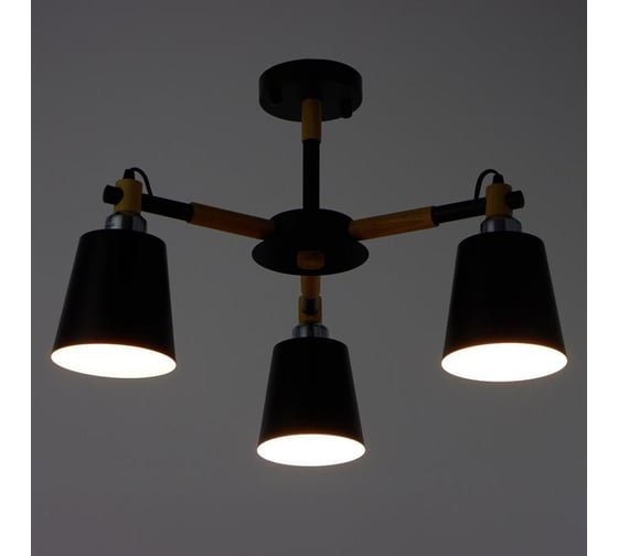 Люстра BayerLux 1047/3BK, E27 60Вт черный 52х52х50 см 5202310
