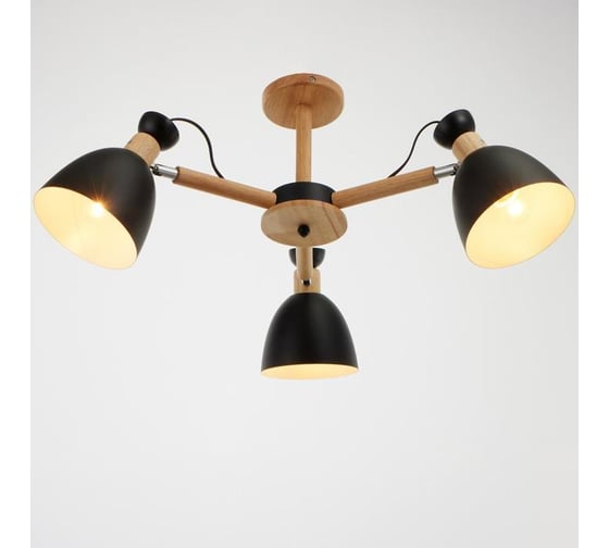 Люстра BayerLux 1062/3BK, E27 60Вт черный 55х55х50 см 5202338