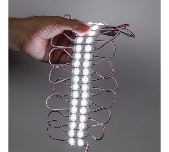 Светодиодный модуль DONLED 200 шт, 0.63Вт, 24В, IP65, 2smd 2835, 110лм, холодный белый, DL-THL-2-24V DL-THL-2-24V-200