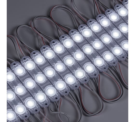 Светодиодный модуль DONLED 20 шт, 0,72Вт, 12В, IP65, 3smd 2835, 6500K, холодный белый, ML863TA