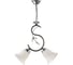 Люстра HIPER 2хЕ27х60Вт BLACK/CHROME H087-2 1