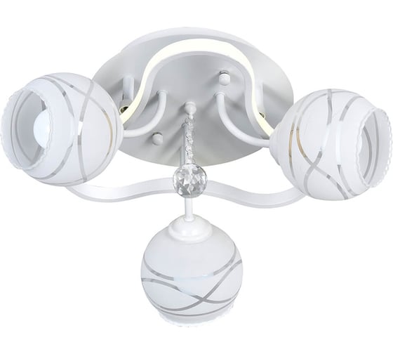 Люстра HIPER 3хE27х60Вт + LED 19Вт WHITE H803-3 1