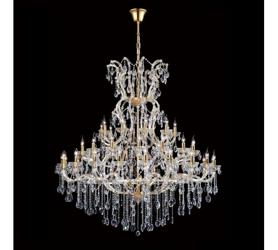 Каскадная люстра Crystal Lux Hollywood SP53 Gold