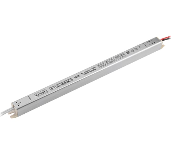 Светодиодный драйвер (блок питания) General Lighting Systems ультратонкий, 12В, скрытой установки, для светодиодных лент 519132 1