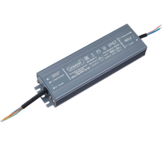 Светодиодный драйвер (блок питания) General Lighting Systems компактный и герметичный, 24В, скрытой установки, для светодиодных лент 519144