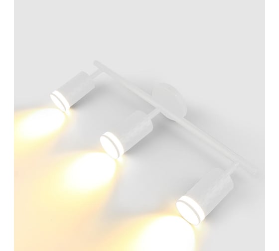 Светильник потолочный (спот) на круглом основании General Lighting Systems тройной с боковым рассеивателем серия \\Кирпич\\ 661869 1