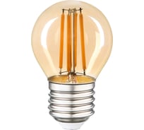 Лампа General Lighting Systems GLDEN-G45S-7-230-E27-2700 Золотая 661431