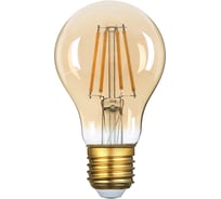 Лампа General Lighting Systems GLDEN-A60S-10-230-E27-2700 Золотая 661413