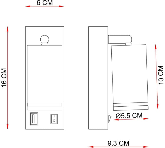 Светильник настенный ARTE LAMP A2364AP-1BK