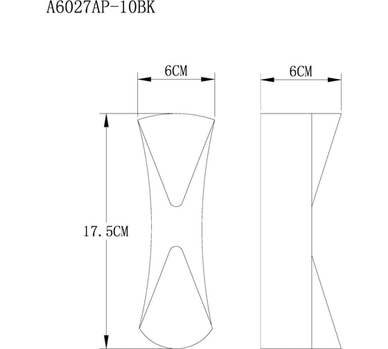 Светильник настенный ARTE LAMP A6027AP-10BK