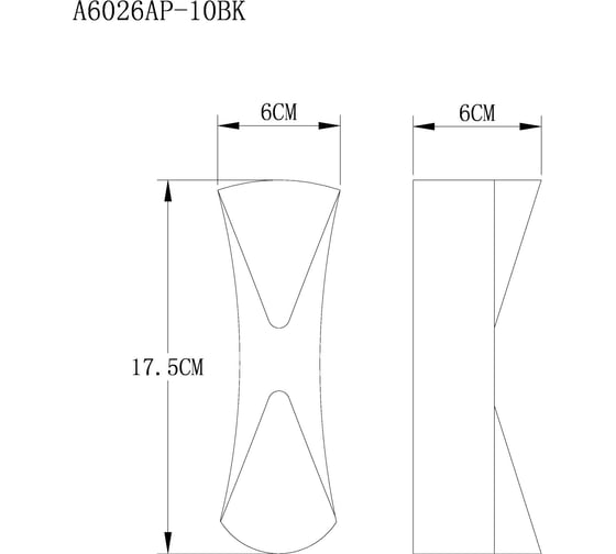 Светильник настенный ARTE LAMP A6026AP-10BK