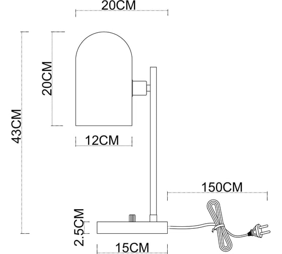 Светильник настольный ARTE LAMP A5454LT-1PB