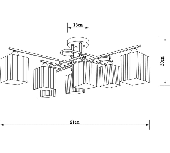 Светильник потолочный ARTE LAMP A4497PL-8AB