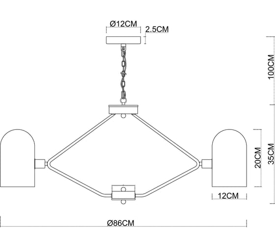 Светильник подвесной ARTE LAMP A5454LM-8PB