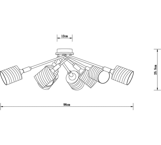 Светильник потолочный ARTE LAMP A4536PL-8AB